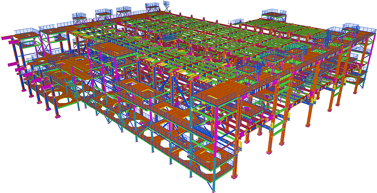 Structures detailing in BIM Tekla Structures