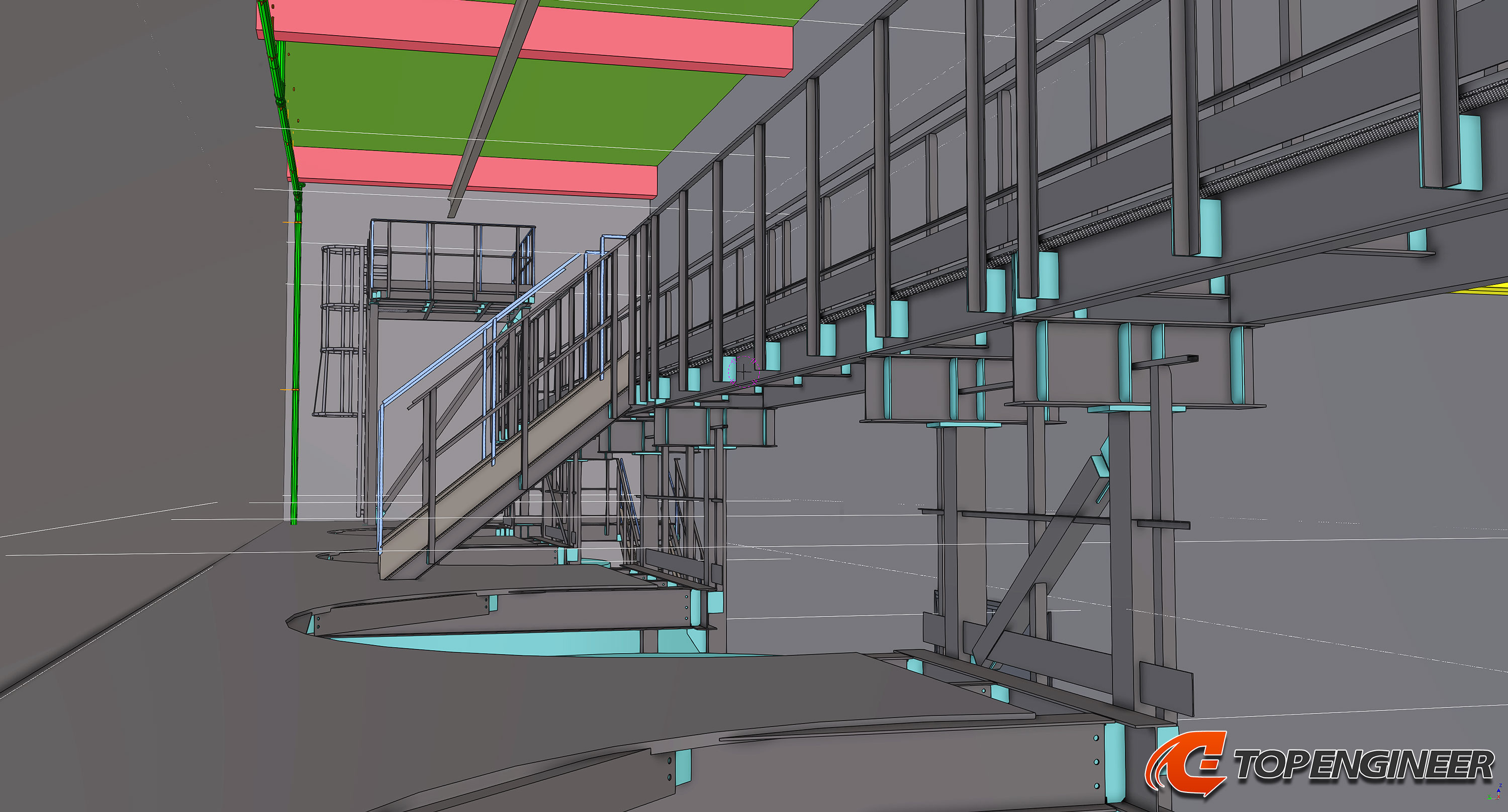 BIM model for production building in Tekla Structures