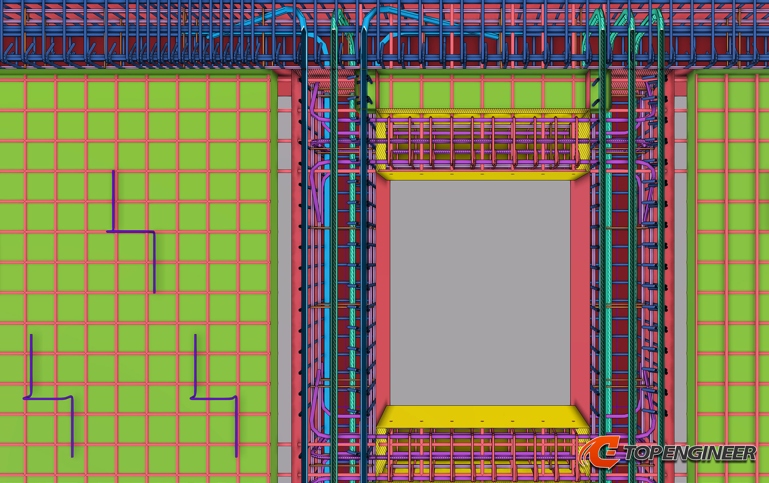 BIM model for production building in Tekla Structures