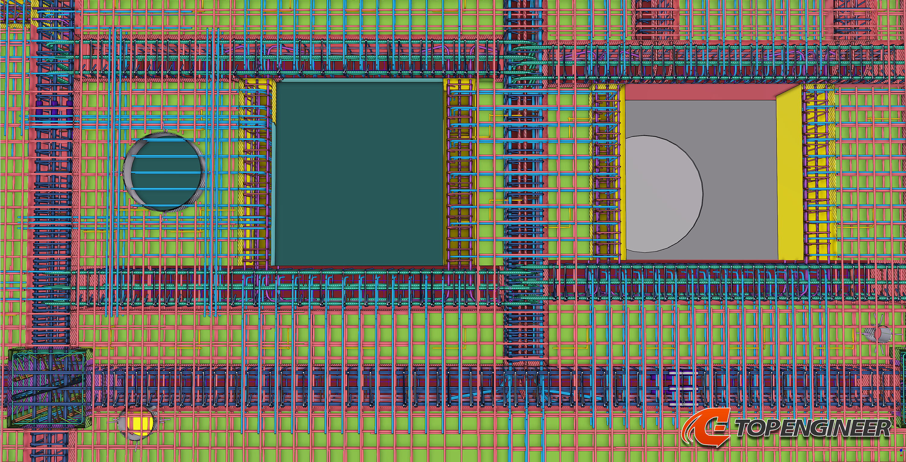 BIM model for production building in Tekla Structures
