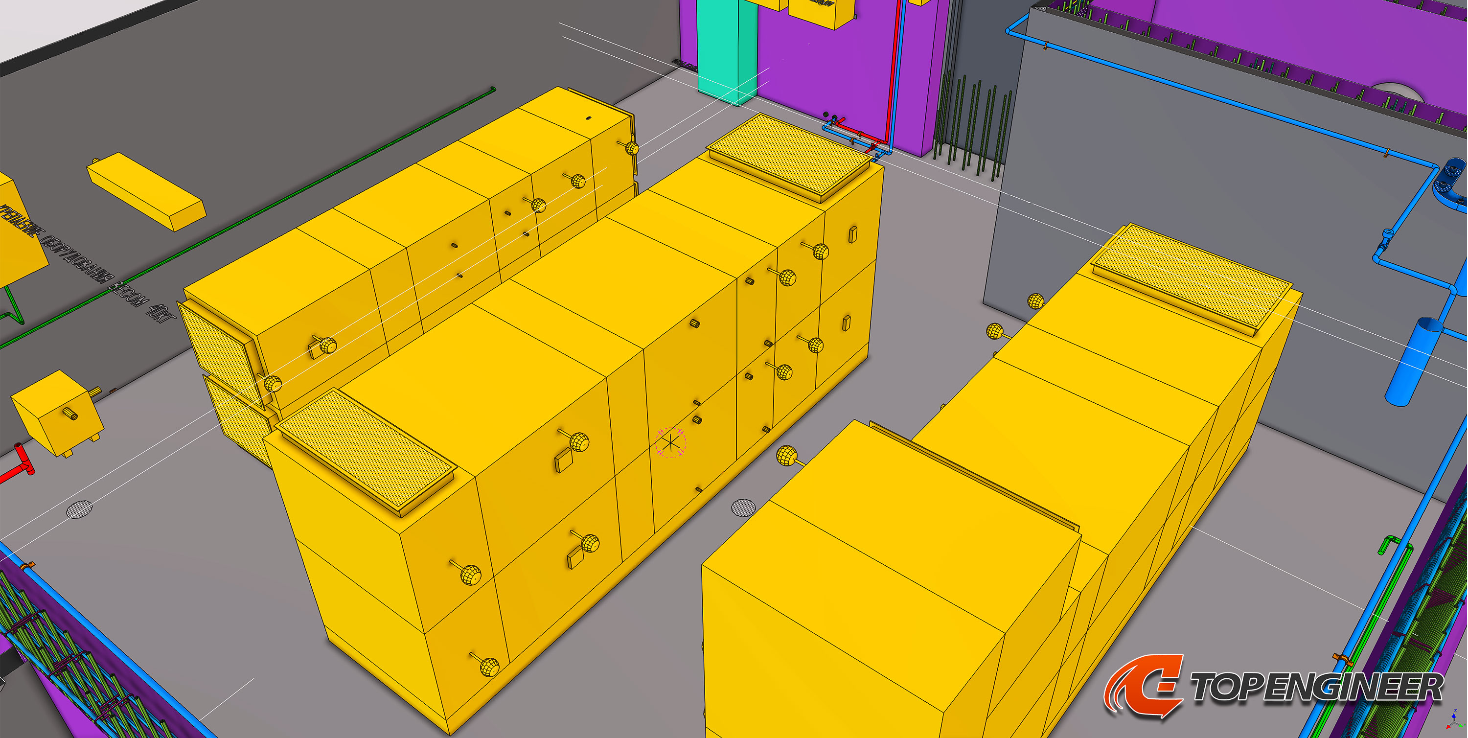 BIM model for production building in Tekla Structures