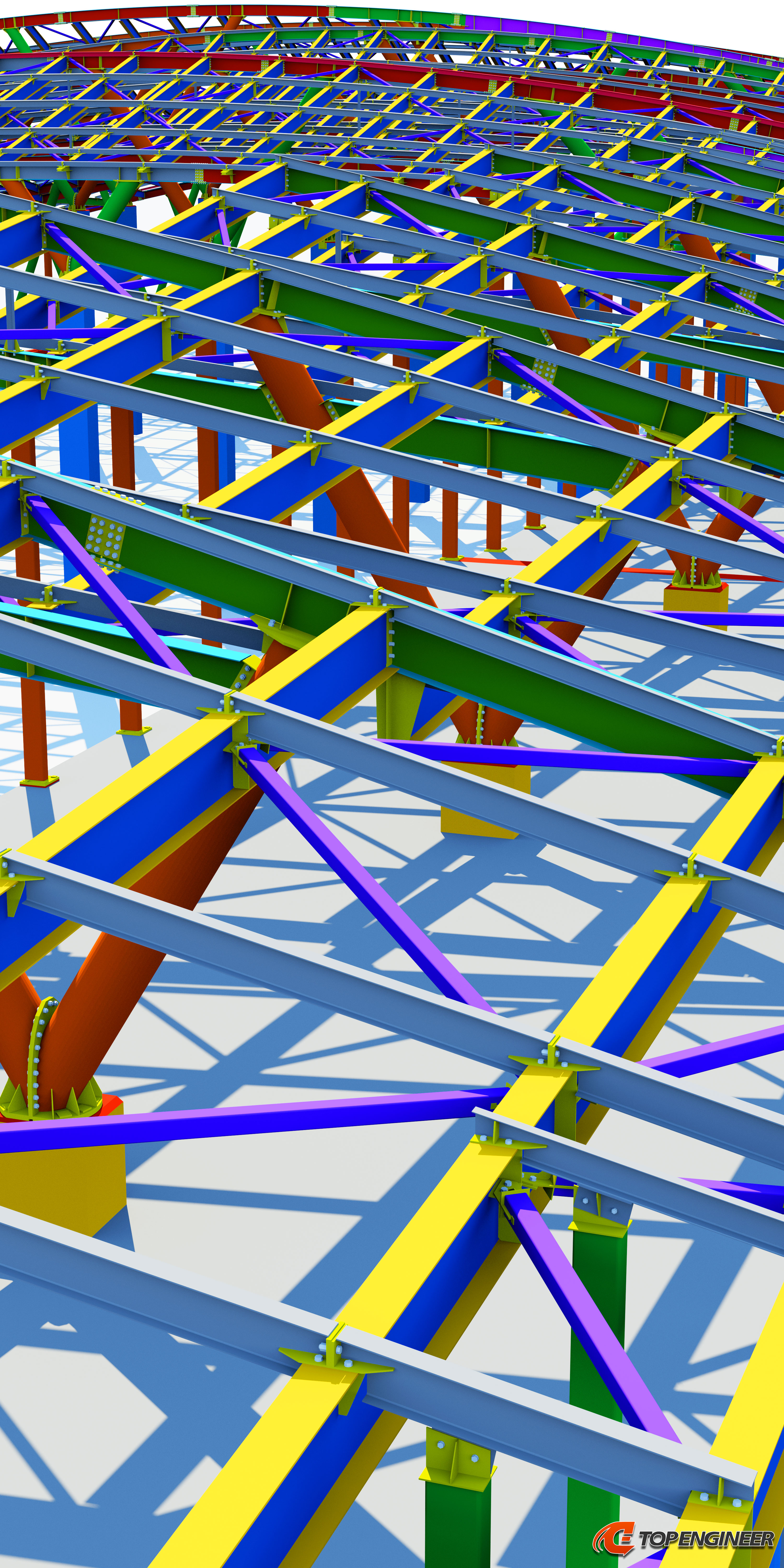 Steel detailing in Tekla Structures for the airport