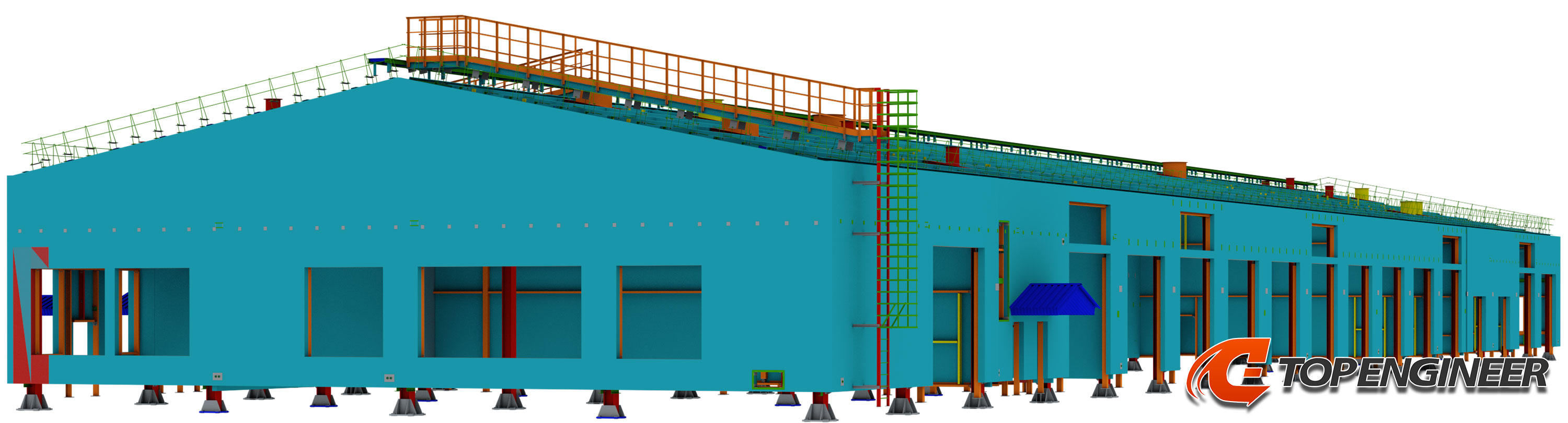 Steel fabrication detailing in Tekla Structures