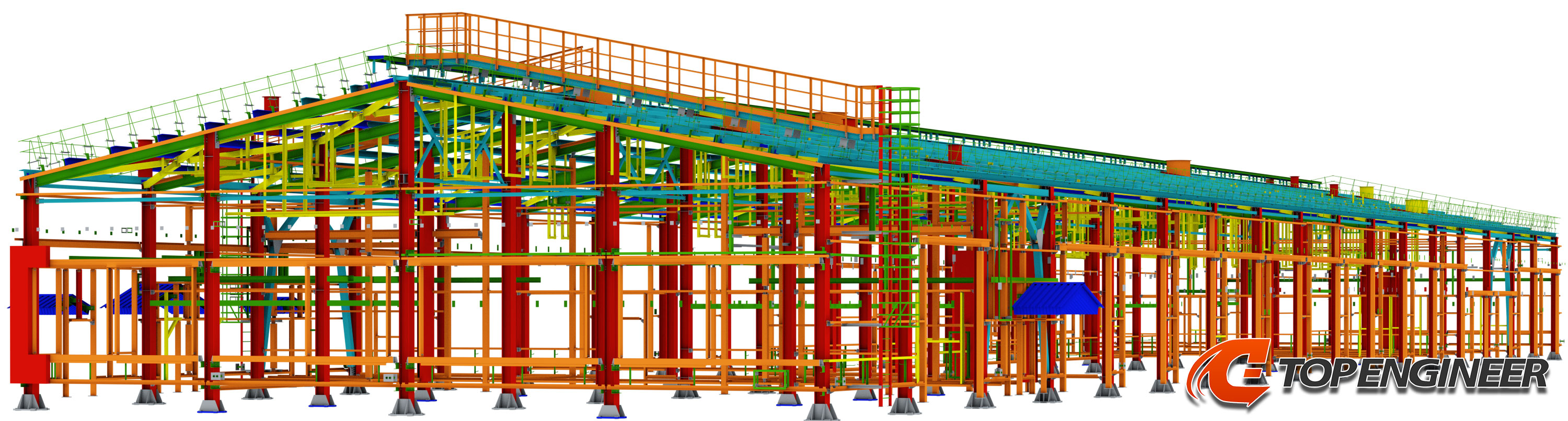 Steel fabrication detailing in Tekla Structures